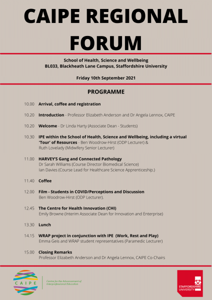 CAIPE REGIONAL FORUM - Programme (1)